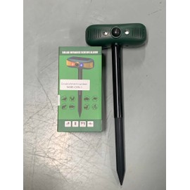 2025 Upgraded Solar Animal Repellent Deterrent with Motion Sensor and Predator Lights,2 Pack Ultrasonic Control for Deer Cat Dog Squirrel Raccoon Skunk Rabbit Fox,Cat Repellent Deer Repellent for Yard