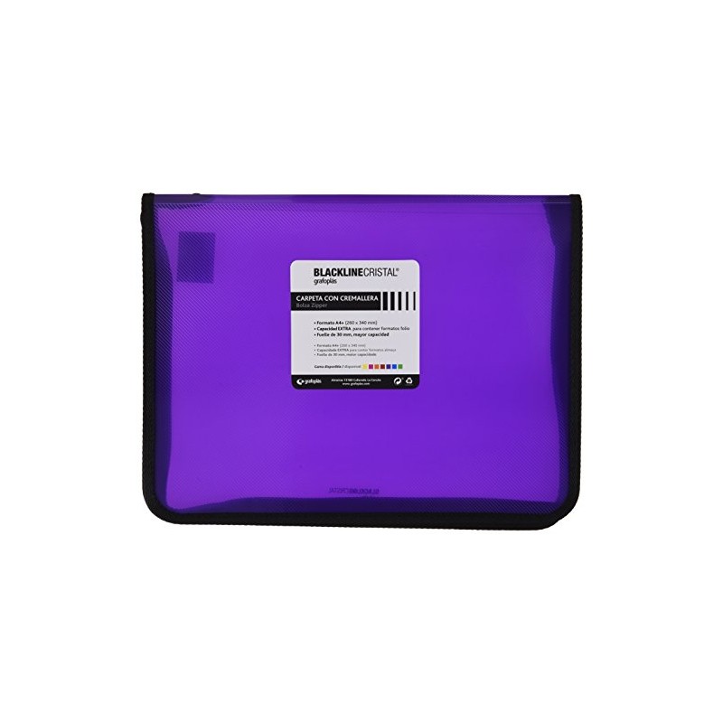 grafoplas 4800635 – Folder with Zip, Purple, A4 +