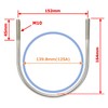 FregocS UBT125A-3p U-Bolt, 125A M10, Stainless Steel, Convenient Set of