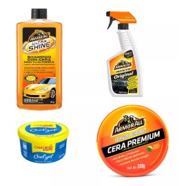 Armor All Combo Coche Shampoo + Protector + Cera Para Exterior Coche