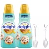 International Delight Int'l Delight Cinnabon Cinnamon Roll Coffee Creamer 32 oz 2 Pks w/ Shovel Spoons