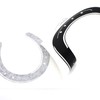 3 x Horseshoe Stickers Car Sticker Car Decoration Glossy Black