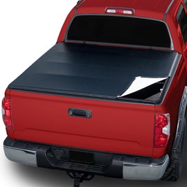 TLAPS 7422448635638 Compatible with 2001-2003 Ford F150 5.5 Feet (66") Short Bed Hidden Snap On Vinyl Truck Bed Tonneau Cover