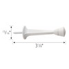 Door Stop Wall Protector with Rubber Tip – White Solid