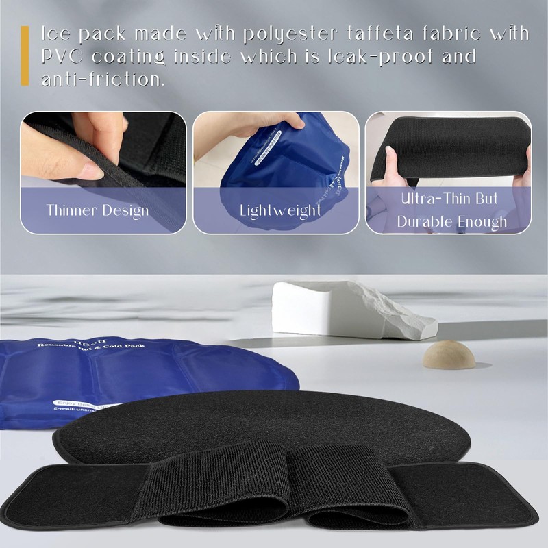 UNCN Ice Pack for Back, 4in 1 Ice Pack for