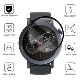 KUSINHOKA [3 Pack] Screen Protector for CMF by Nothing Watch Pro 2，3D Curved Full Coverage PET Anti Scratch,High Transparency,Anti fingerprint,Bubble Free Flexible Protector,Black