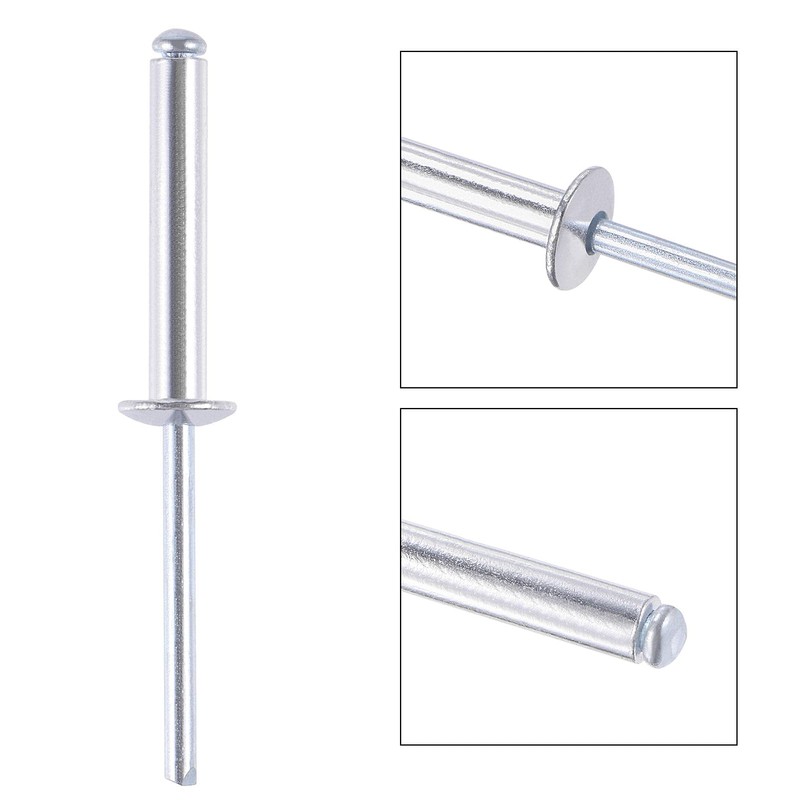 sourcing map Blind Rivets Aluminium Pull Rivets Core Decoration Rivets