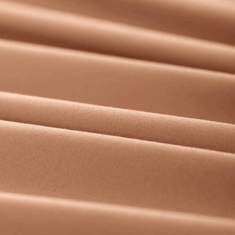 Hafaa Pillowcases 2 Pack Brushed Microfiber Peach Pillow Cases with