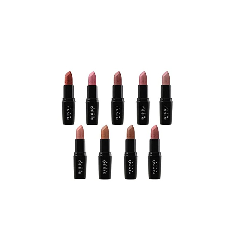 Bissú Set Labiales Mate Bissu (kit 9 Piezas Tonos Nude)