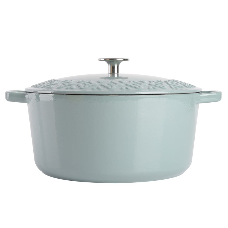Spice by Tia Mowry Savory Saffron 6Qt Cast Iron Dutch