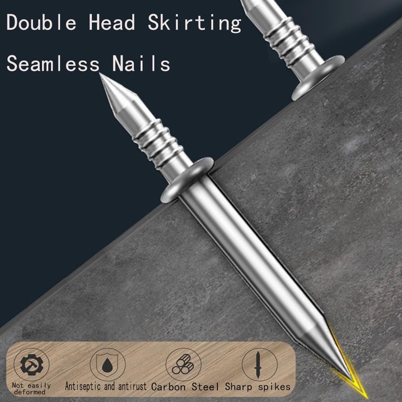 Keoferlo Double Headed Nails 300 Pack No Mark Invisible Ended