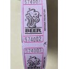 Indiana Ticket Company 4 Rolls of 2000 Ea Beer Tickets