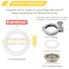RIXIGOOD 50PCS 1.5 Inch Tri Clamp Silicone Gaskets for 1.5"