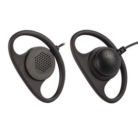 Arrowmax 2 Pack AEH0407D-M9 D-Shape Style Earphone with PTT MIC for Motorola APX4000 XPR7350E XPR7380E XPR7550E XPR7580E