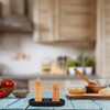 GORGECRAFT Black Acacia Wood Salt & Pepper Mill Tray &