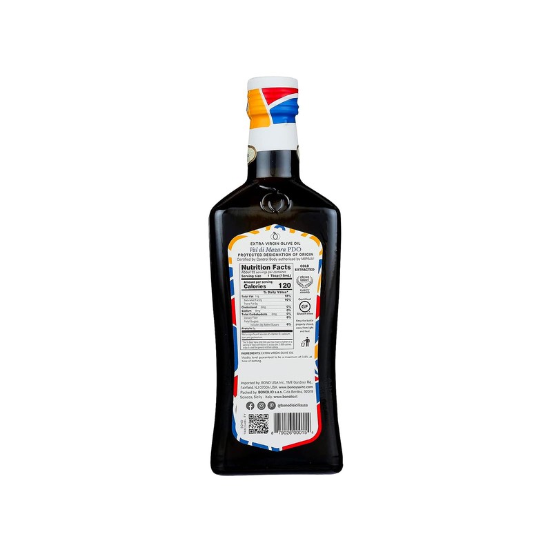 Bono Sicilian Certified PDO Val Di Mazara Extra Virgin Olive
