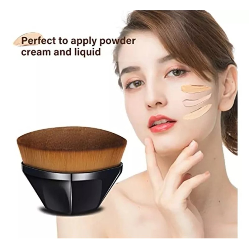 Unic Brocha Para Maquillaje De Base, Brocha Plana Facial Kabuki