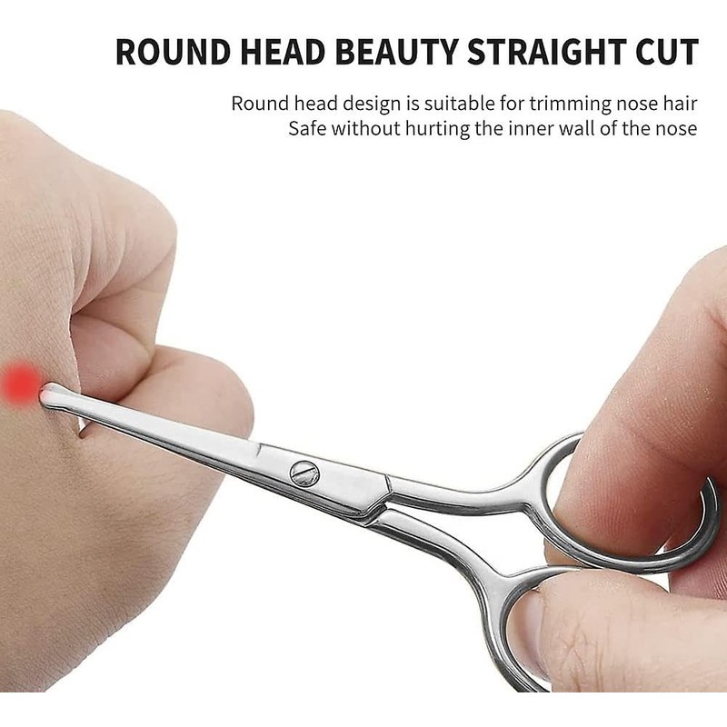 Pet Dog Grooming Probe Safety Scissors Blunt End Ball Nose