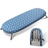 SheeChung Tabletop Ironing Board 12"x32",Small Ironing Boards with Removable Cotton