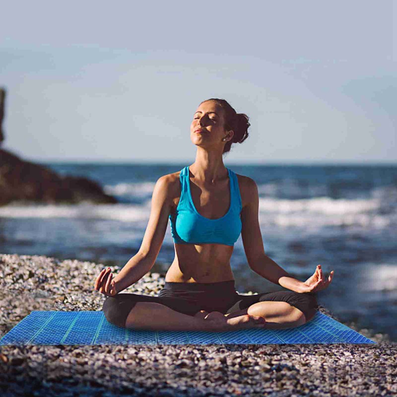 Outdoor Foam Camping Mat Folding Beach Tent Sleeping Pad Waterproof