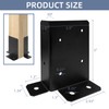 8pcs Adjustable Post Base Bracket Fit 2x4,4x4,6x6 Post, Wood Fence