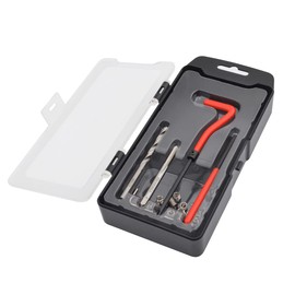 Gunpla 35pcs Thread Repair Tool Kit M5 x 0.8mm Helicoil Inserts Tap Installation Lug Breaking Allen Hex Key Helical Tools for Replacing and Removing Threads