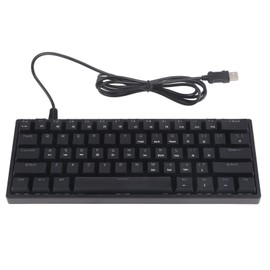Mechanical Keyboard Cool Lighting RGB 61 Keys Compact Structure Light Weight Wired Keyboard for Home Office