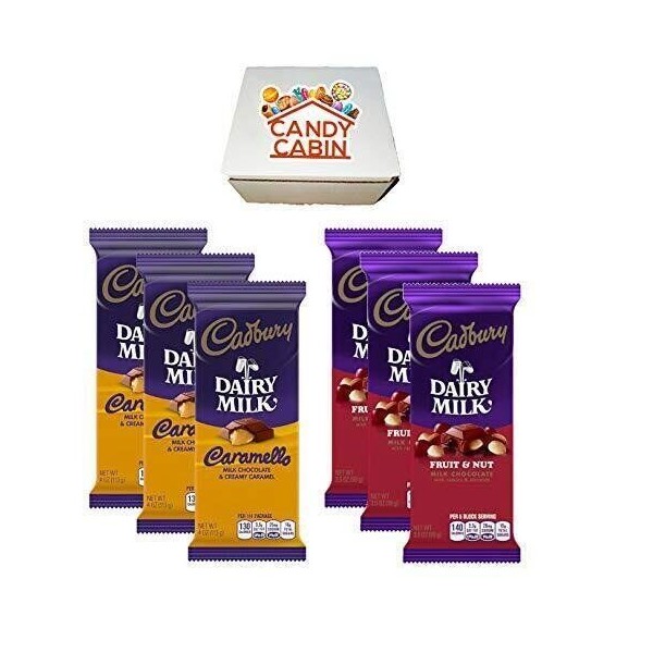 CANDY CABIN Cadbury Chocolate Candy Bar Variety Box (6-Count) Full