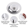 Universal Drain Plug, Stainless Steel Drain Plug, Replacement Sink Plug,