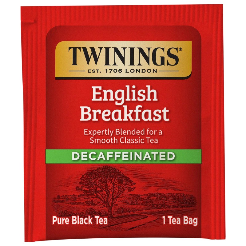 Twinings Decaffeinated English Breakfast Tea Bags 20 Count Pack of