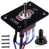 DMWD Waterproof Momentary Toggle Switch (ON)-Off-(ON) Up Down Polarity Reverse