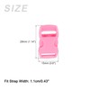 METALLIXITY Side Quick Release Buckle (10-11mm/0.4"-0.43") 5Pcs, Plastic Adjustable Buckles