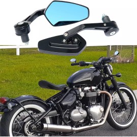 GOODFITMENT For Triumph Bonneville Bobber / T100 7/8" Bar End Mirrors Anti-Glare Rearview