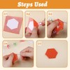TLKKUE 600 Pieces Paper Piecing Hexagon Paper Piecing Template 6