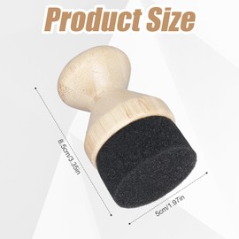 2pcs Cutting Board Oil Applicator, 3.35x1.97x1.97 Inch Wood Cutting Board Wax Applicator with Handle Cutting Board Applicator Accessories for Countertops (Wood Color)