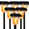 Swingers Solar Lights Outdoor,with Upgraded 2nd-gen Flame tech,LED Solar Torch