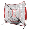 7x7 Ft Baseball Softball Practice Net for Pitching Batting Hitting