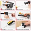 Caulk Gun Kit, Smooth Silicone Caulking Gun and Caulk Remover
