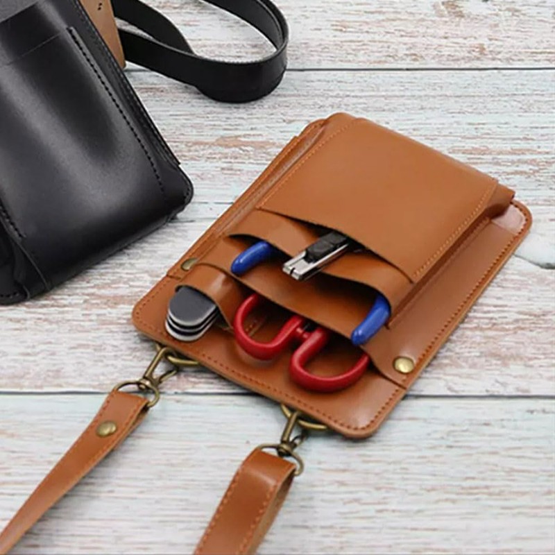 Gardening Pouch, Pruning Shears Pouch, Leather, Stylish, PU Leather, Sitting