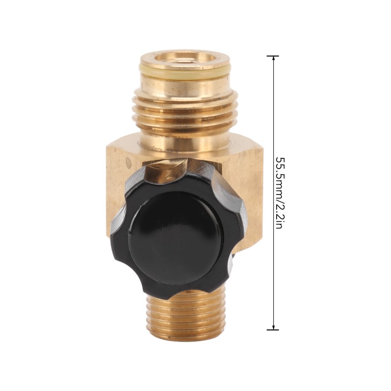 G1/2 14 CO2 Cylinder Refill Adapter Bottle Connector with Black