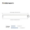 goldenwarm 10 Pack White Cabinet Pulls 10 Inch Cabinet Handles