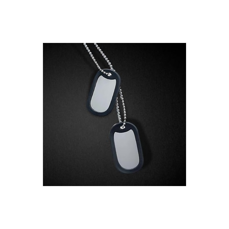 Dogtags Placa Militares de Acero Inoxidable Collar – Ideal para