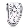 Lafocuse Silent Salvador Dali Clock Silver, Melted Clock Without Ticking