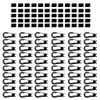 MagiDeal 60 Pcs Plastic/Elastic Rope/Shock Cord Hook for 4 or