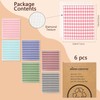 Kaufibre 6 Pack Swedish Dish Cloths for Kitchen,Reusable Checkered Dish