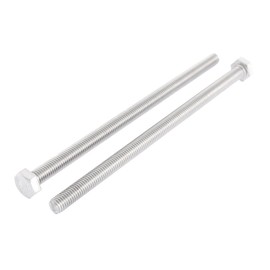 IIVVERR M8 x 150mm Metric 304 Stainless Steel Fully Threaded Hex Head Screw Bolt 2 Pcs (M8 x 150 mm métrico 304 acero inoxidable totalmente roscado tornillo de cabeza hexagonal tornillo 2 piezas