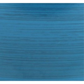 Garden Elements Indoor/Outdoor Glazed Brushed Happy Plastic Planter, Large, Dark Blue, 15" (Pack of 2)