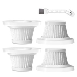 Replacement HEPA Filters Compatible with Horsepower Duck Vacuum Cleaner as Seen on TV, 4-Pack High-Efficiency Filtration, Washable Filters Compatible with Horsepower Duck Handheld Vac as Seen on TV