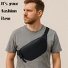 Bumbag for Ladies, Bumbag, Black Waist Bag with Adjustable Belt