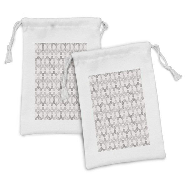 Lunarable Abstract Fabric Pouch Set of 2, Hipster Style Circle